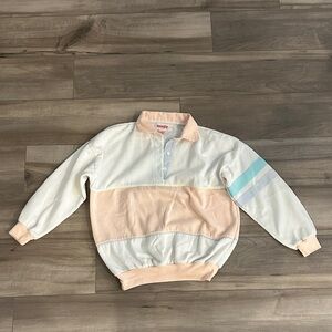 Energie Pastel Striped Polo Sweatshirt